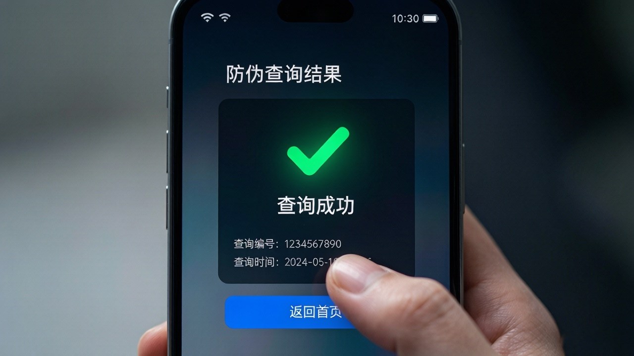 防伪查询结果页面